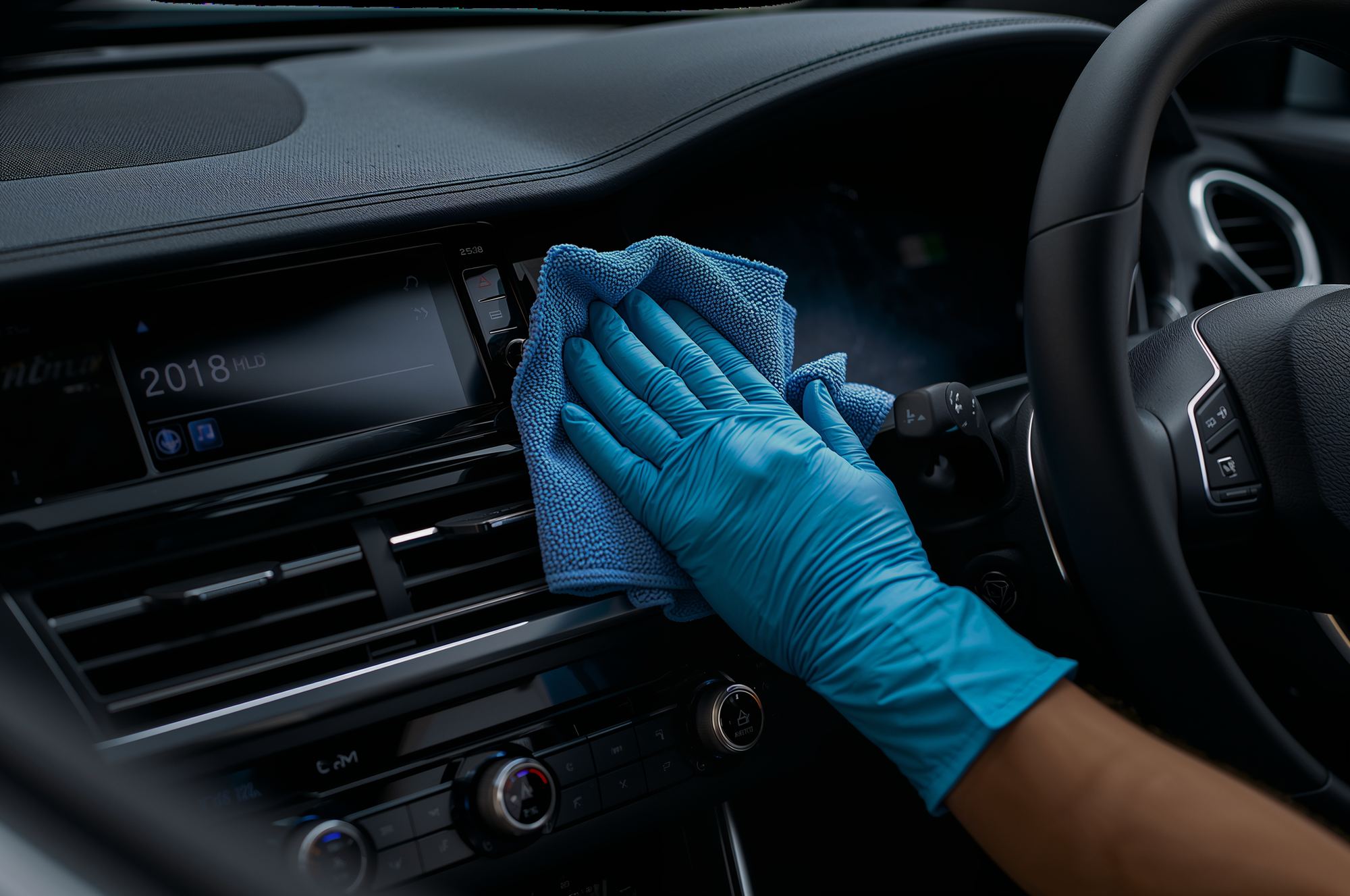Autóbelső-tisztítás – részlet
